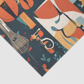 Whimsical Jazz vibes Tissuepapier (Detail)