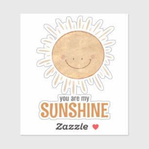 Whimsical Je bent mijn Sunshine Liefde Vriendschap Sticker