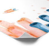 Whimsical Jellyfish Lullaby Quote  Poster (Hoek)