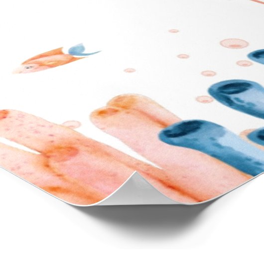 Whimsical Jellyfish Lullaby Quote  Poster (Hoek)