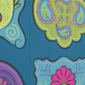 Whimsical Jewel Tones Hand getekend Boho Lijsten b Behang (Zoom)