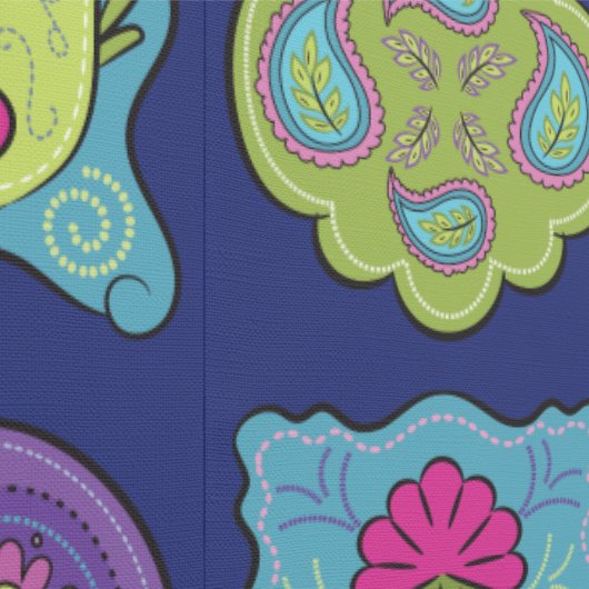 Whimsical Jewel Tones Hand getrokken Boho Lijsten Behang (Zoom)