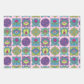 Whimsical Jewel Tones Hand getrokken Boho Lijsten Inpakpapier Vel (Voorkant 2)