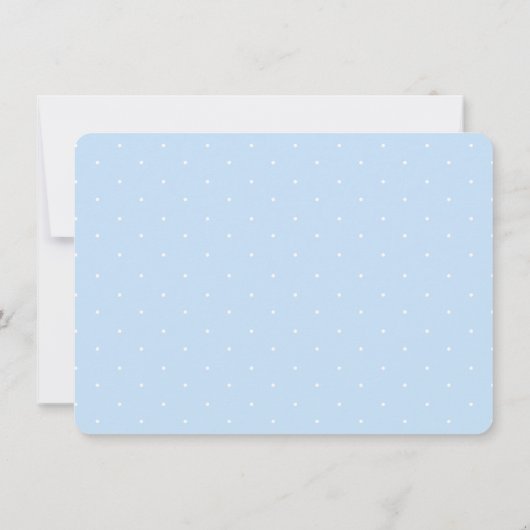 Whimsical Jigsaw Blue Bunny Rabbit Boy Baby shower Kaart (Achterkant)