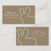 Whimsical Jigsaw Puzzel Pastel Blauw Baby Bunny Visitekaartje (Voorkant / Achterkant)