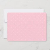 Whimsical Jigzaag Bunny Girl Baby shower Invite Kaart (Achterkant)