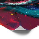 Whimsical Joker Smile Repetitive Pattern Poster (Hoek)