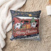 Whimsical Jolly Gnomes Musical Express Kussen (Deken)