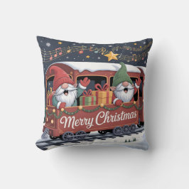 Whimsical Jolly Gnomes Musical Express Kussen