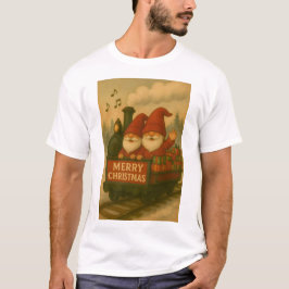 Whimsical Jolly Gnomes Musical Express T-shirt