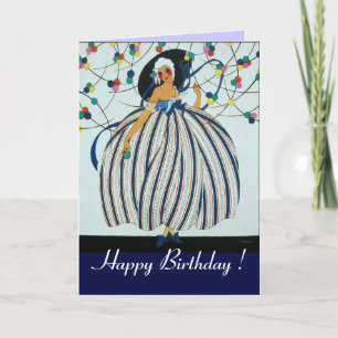 WHIMSICAL JONG MEISJE / Gefeliciteerd Kaart