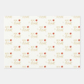 Whimsical Joy to the World Classic Poinsettias Inpakpapier Vel (Voorkant)