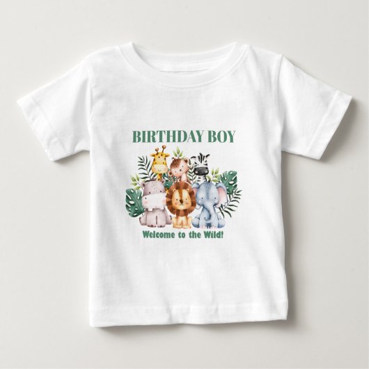 Whimsical Jungle Safari Animal Birthday (Voorkant)
