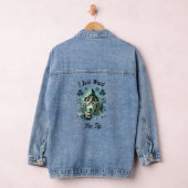 Whimsical kabouter genieten van een brouwsel denim jacket (Hangar)