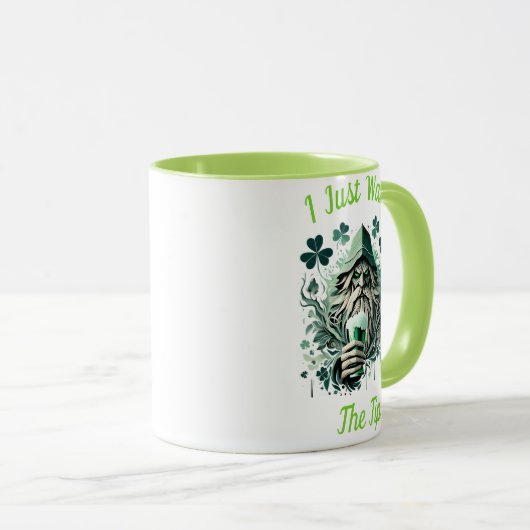 Whimsical kabouter genieten van een brouwsel mok (Voorkant rechts)