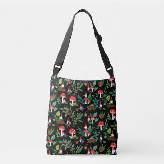 Whimsical kabouters in natuur cross-body tas