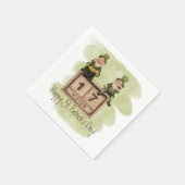 Whimsical Kabouters St. Patrick's Day Servet (Hoek)
