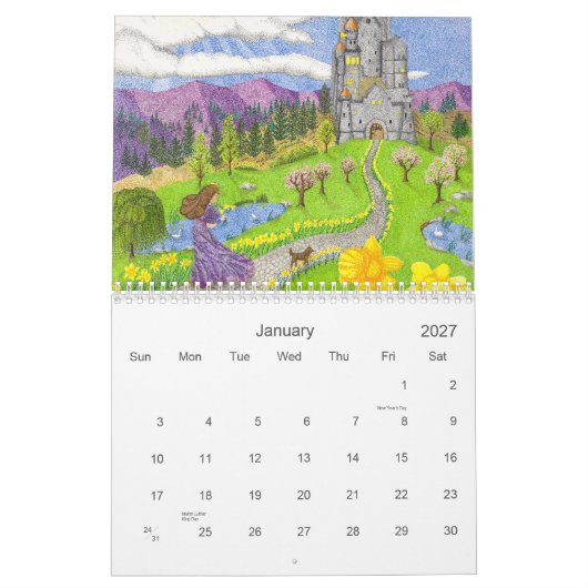 Whimsical Kalender (Jan 2027)