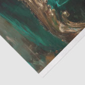 Whimsical Kalf op Emerald Sofa Decoupage Tissuepapier (Detail)