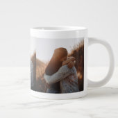 Whimsical kalligrafie haar bruiloft foto cadeau Mo Grote Koffiekop (Rechts)