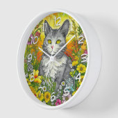 Whimsical Kat en Bloemen (Hoek)