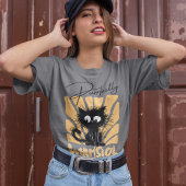 Whimsical kat grappig en moderne kat liefhebber t-shirt