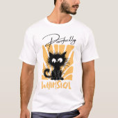Whimsical kat grappig en moderne kat liefhebber t-shirt (Voorkant)