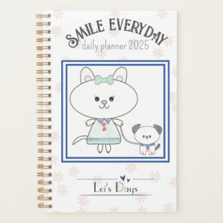 Whimsical Kat & Kawaii Pup Dagelijks/Maandelijks P Planner