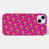 Whimsical Kawaii Cat Breien Scene met Oversized Case-Mate iPhone Case (Achterkant (horizontaal))