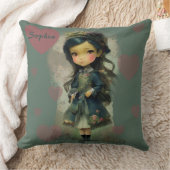 Whimsical Kawaii Fairy Tale Girl Kussen (Deken)
