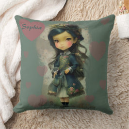 Whimsical Kawaii Fairy Tale Girl Kussen