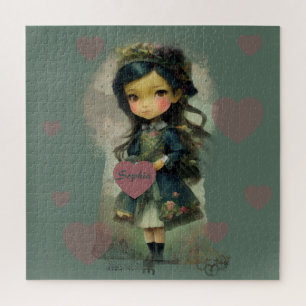 Whimsical Kawaii Fairy Tale Girl Legpuzzel