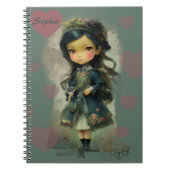 Whimsical Kawaii Fairy Tale Girl Notitieboek (Voorkant)