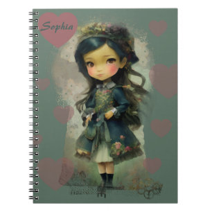 Whimsical Kawaii Fairy Tale Girl Notitieboek