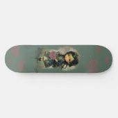 Whimsical Kawaii Fairy Tale Girl Persoonlijk Skateboard (Horizontaal)