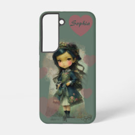 Whimsical Kawaii Fairy Tale Girl Samsung Galaxy Hoesje