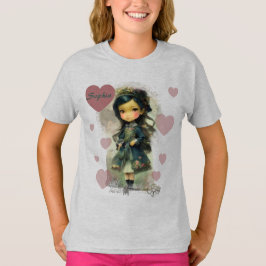 Whimsical Kawaii Fairy Tale Girl T-shirt