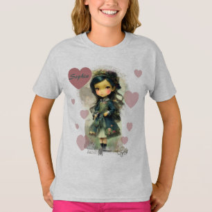 Whimsical Kawaii Fairy Tale Girl T-shirt