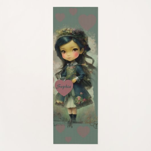 Whimsical Kawaii Fairy Tale Girl Yogamat (Voorkant)