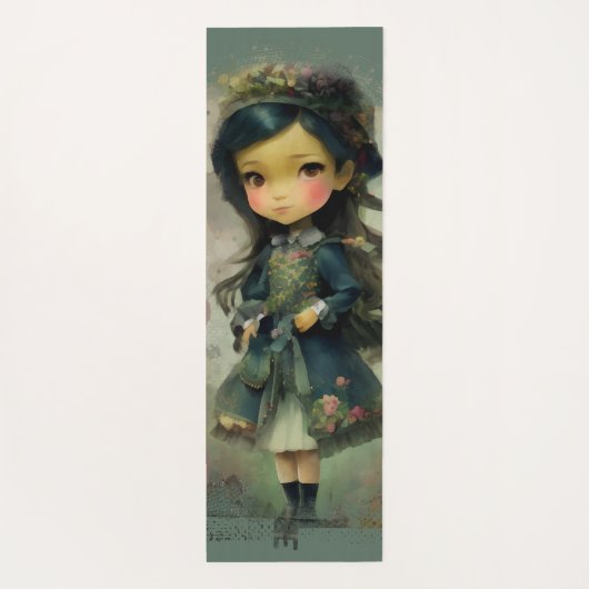 Whimsical Kawaii Fairy Tale Girl Yogamat (Achterkant)