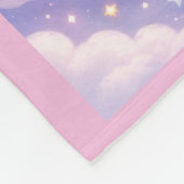 Whimsical Kawaii Pastel Unicorn & Friends On Cloud Fleece Deken (Hoek)