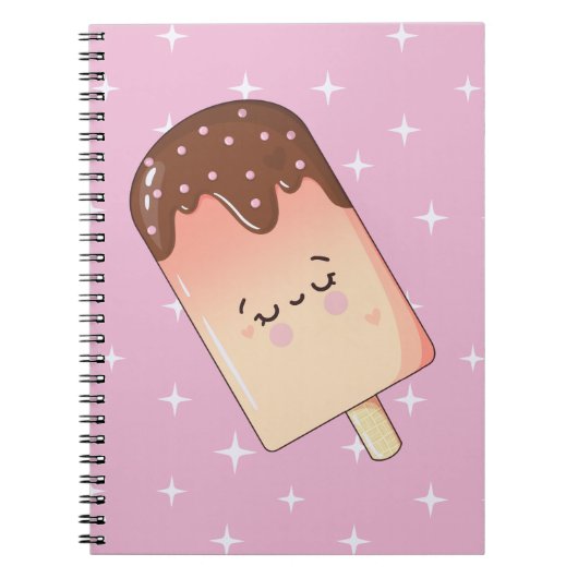 Whimsical Kawaii Popsicle Notitieboek (Voorkant)