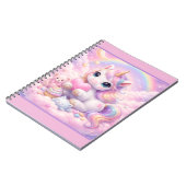 Whimsical Kawaii Unicorn & Friends Pastel Cloud Notitieboek (Linkerzijde)