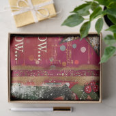 Whimsical Kerst Decoupage Tissuepapier (Geschenk)