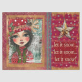 Whimsical Kerst Decoupage Tissuepapier (Voorkant)