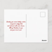 Whimsical Kerst Eekhoorns Verrukking Briefkaart (Achterkant)