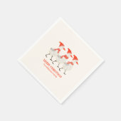 Whimsical Kerst Eenden Custom Kerstfeest Servet (Hoek)