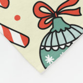 Whimsical Kerst Feestdagen Seizoensgebonden Feeste Fleece Deken (Hoek)