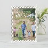 Whimsical Kerst Foto Feestdagenkaart (Staand voorkant)