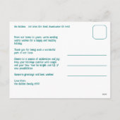 Whimsical Kerst Grid Lief Persoonlijk Feestdagenkaart (Achterkant)